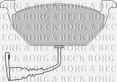 BORG & BECK bbp1617 -  Комплект тормозных колодок, дисковый тормоз